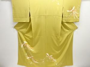 唐花に鳳凰模様刺繍訪問着